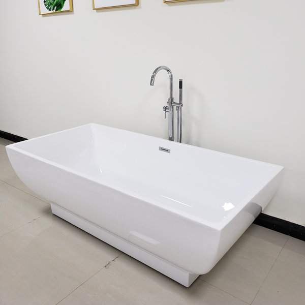 Topcraft 70"x 34" Freestanding Bathtub Acrylic Soaking Stand Alone
